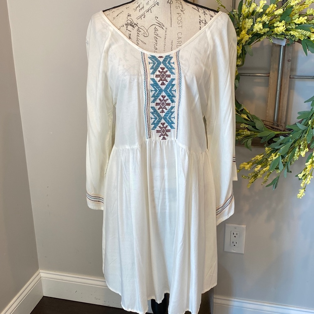 Exist boho style beige dress